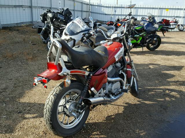 JH2PC0810FM201344 - 1985 HONDA VT500 C BURGUNDY photo 4