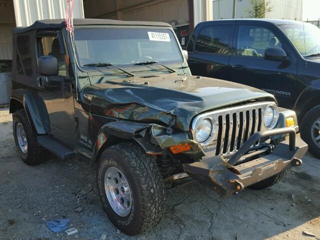 1J4FA39S86P753704 - 2006 JEEP WRANGLER GREEN photo 1