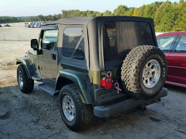 1J4FA39S86P753704 - 2006 JEEP WRANGLER GREEN photo 3