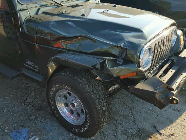 1J4FA39S86P753704 - 2006 JEEP WRANGLER GREEN photo 9