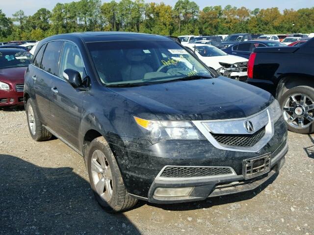 2HNYD2H45AH503184 - 2010 ACURA MDX BLACK photo 1