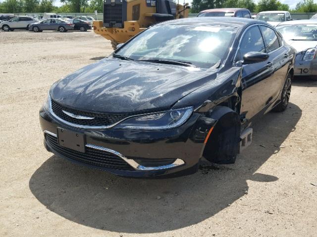 1C3CCCAB1FN677709 - 2015 CHRYSLER 200 LIMITE BLACK photo 2