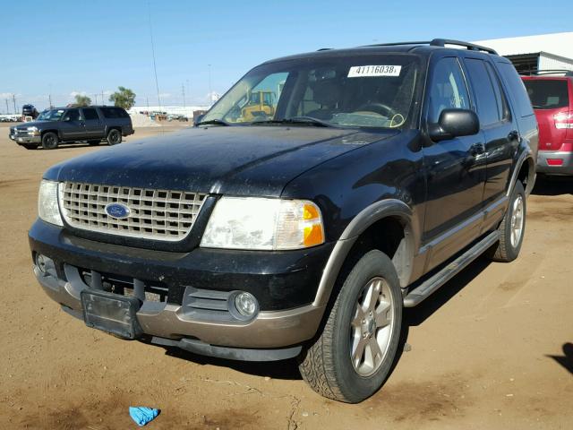 1FMDU74K23UA75527 - 2003 FORD EXPLORER E BLACK photo 2