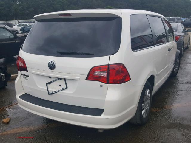 2V4RW4DG8BR691149 - 2011 VOLKSWAGEN ROUTAN S WHITE photo 4