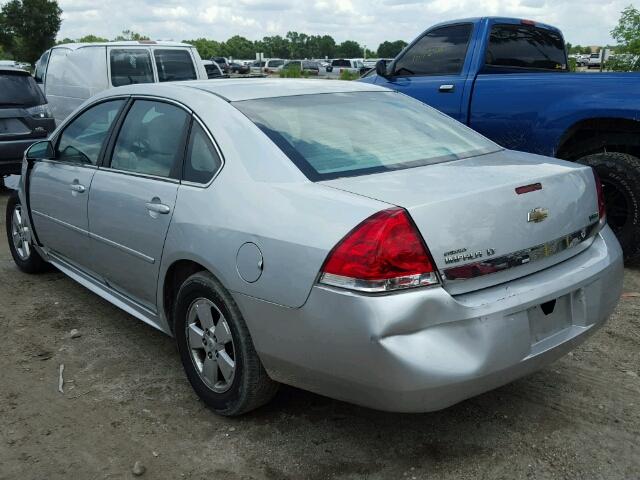 2G1WG5EK1B1222625 - 2011 CHEVROLET IMPALA LT SILVER photo 3