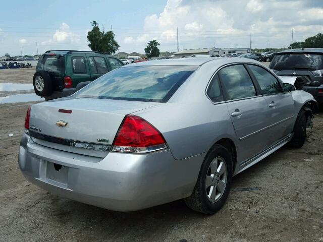 2G1WG5EK1B1222625 - 2011 CHEVROLET IMPALA LT SILVER photo 4