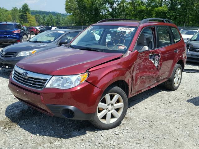 JF2SH6BC2AG913848 - 2010 SUBARU FORESTER X RED photo 2