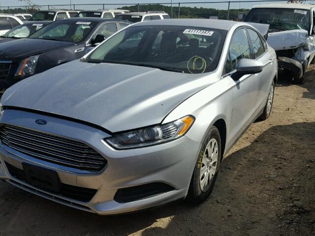 3FA6P0G70ER104493 - 2014 FORD FUSION S SILVER photo 2