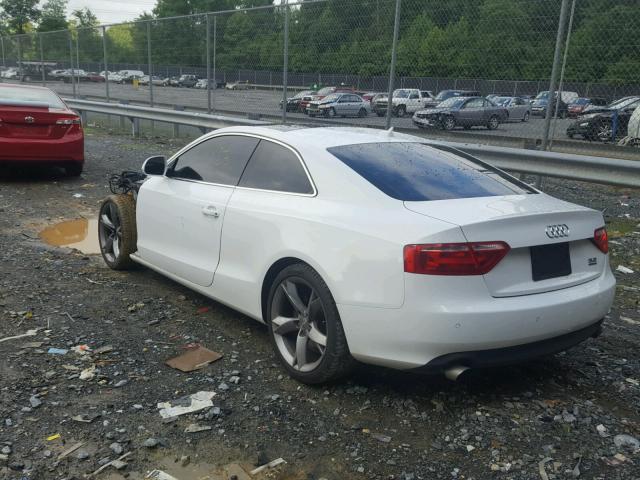 WAUDK78T69A032121 - 2009 AUDI A5 QUATTRO WHITE photo 3