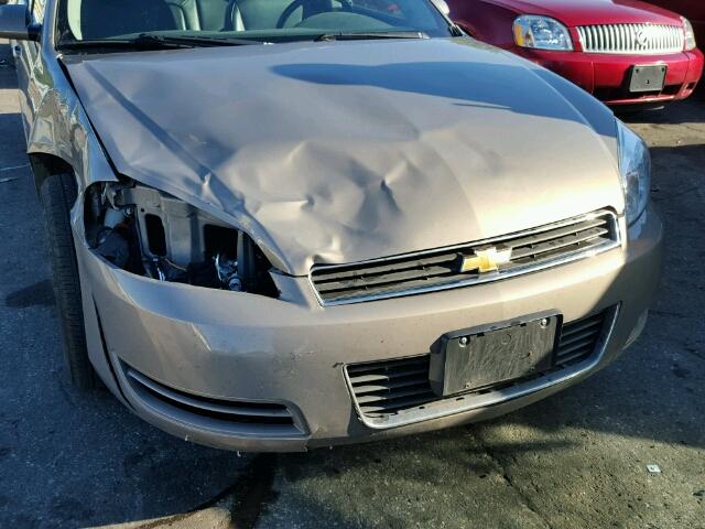 2G1WT58K179238405 - 2007 CHEVROLET IMPALA BROWN photo 9