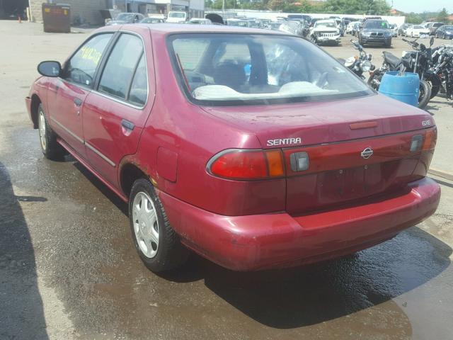 3N1AB41DXWL040527 - 1998 NISSAN SENTRA XE RED photo 3