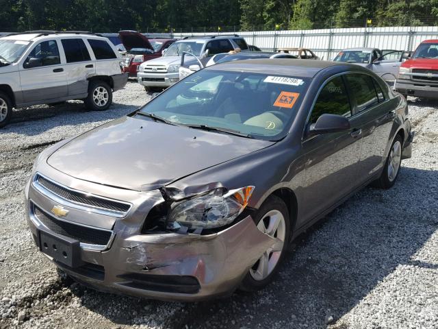 1G1ZA5E11BF268809 - 2011 CHEVROLET MALIBU LS Qəhvəyi foto 2