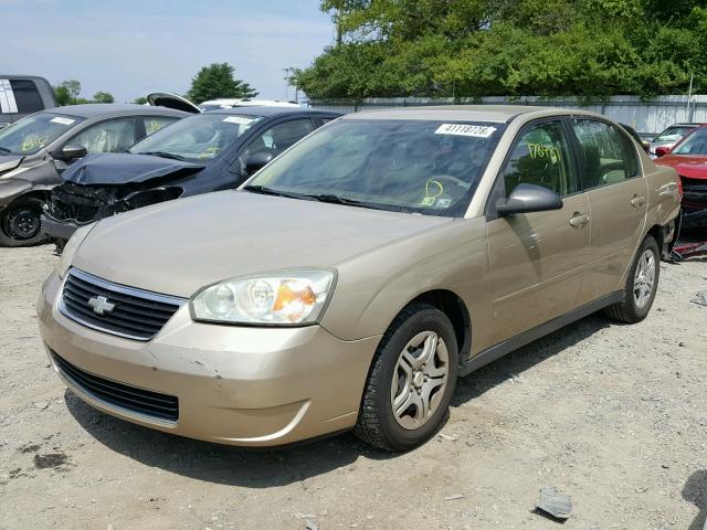 1G1ZS57F67F285294 - 2007 CHEVROLET MALIBU LS BEIGE photo 2