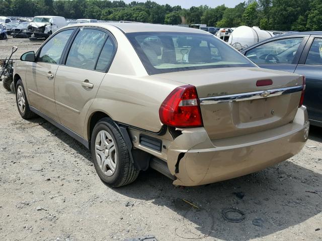 1G1ZS57F67F285294 - 2007 CHEVROLET MALIBU LS BEIGE photo 3