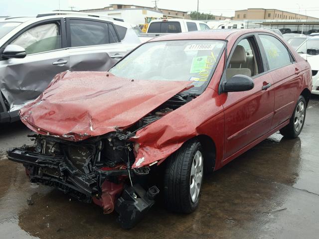 KNAFE221695590280 - 2009 KIA SPECTRA EX MAROON photo 2