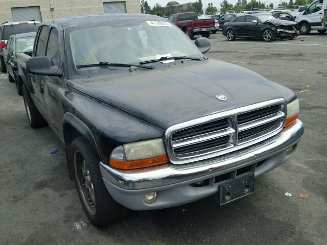 1D7HL48N34S533669 - 2004 DODGE DAKOTA QUA BLACK photo 1