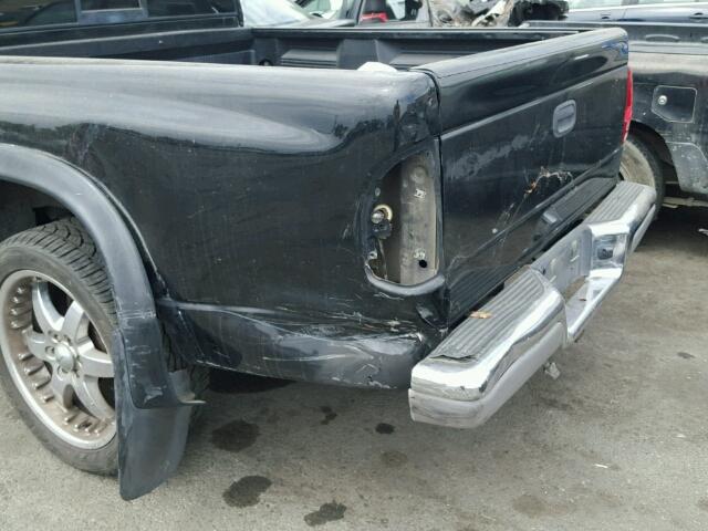 1D7HL48N34S533669 - 2004 DODGE DAKOTA QUA BLACK photo 9