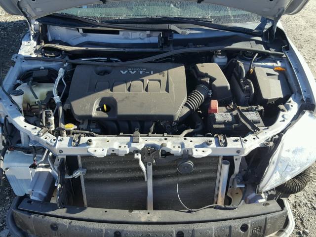 2T1BU4EE4AC534876 - 2010 TOYOTA COROLLA BA SILVER photo 7