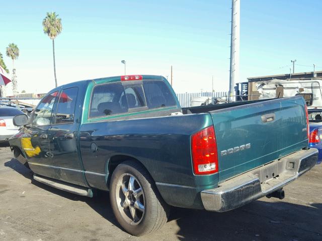 1D7HA18N94J101047 - 2004 DODGE RAM 1500 S GREEN photo 3