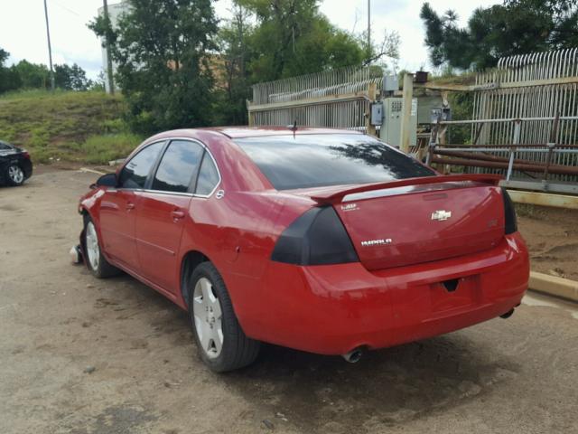 2G1WD58C789102092 - 2008 CHEVROLET IMPALA SUP წითელი ფოტო 3