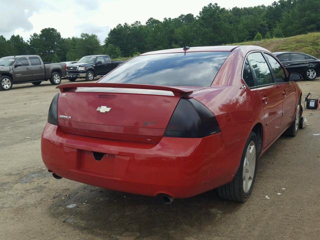 2G1WD58C789102092 - 2008 CHEVROLET IMPALA SUP წითელი ფოტო 4