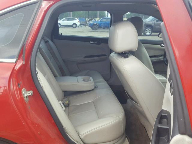 2G1WD58C789102092 - 2008 CHEVROLET IMPALA SUP წითელი ფოტო 6