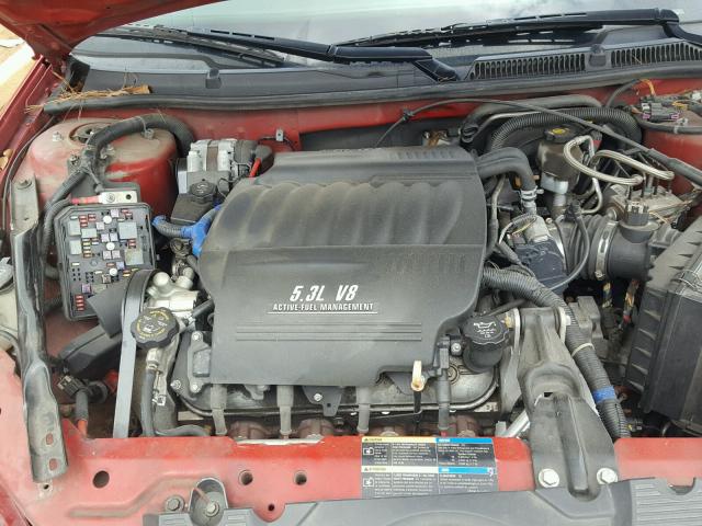 2G1WD58C789102092 - 2008 CHEVROLET IMPALA SUP წითელი ფოტო 7