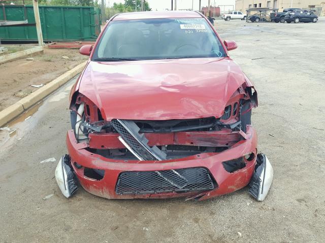 2G1WD58C789102092 - 2008 CHEVROLET IMPALA SUP წითელი ფოტო 9