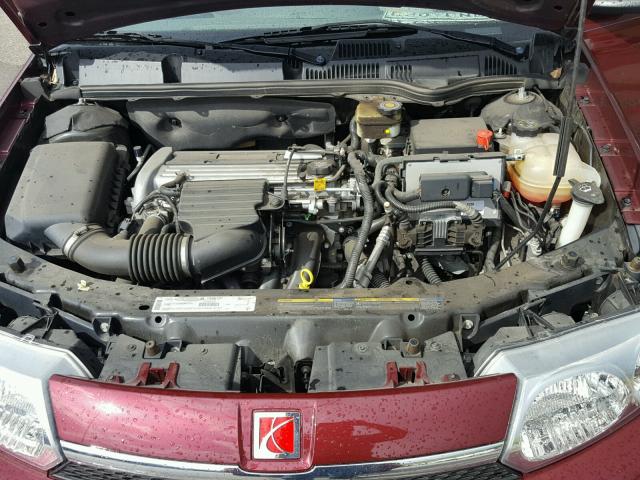 1G8AG52F83Z180756 - 2003 SATURN ION LEVEL RED photo 7