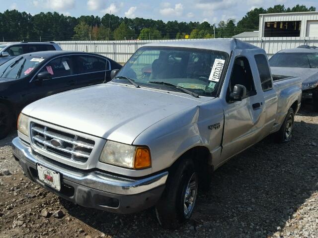 1FTYR14U81PA09274 - 2001 FORD RANGER SILVER photo 2