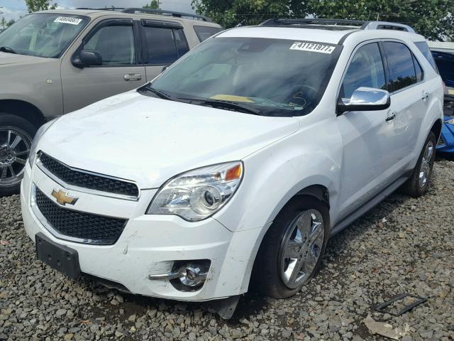 2GNFLHEK1F6166741 - 2015 CHEVROLET EQUINOX LT WHITE photo 2