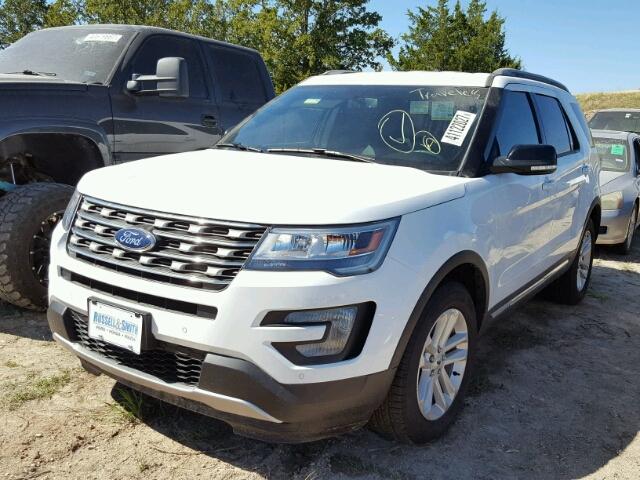 1FM5K7DH3HGC54034 - 2017 FORD EXPLORER X WHITE photo 2