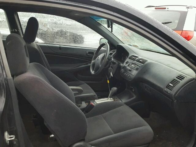 1HGEM22973L044339 - 2003 HONDA CIVIC EX შავი ფოტო 5