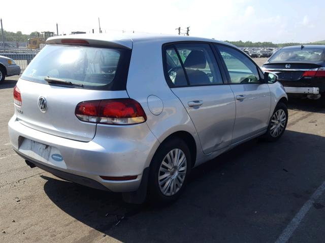 WVWDB7AJ4BW232645 - 2011 VOLKSWAGEN GOLF SILVER photo 4