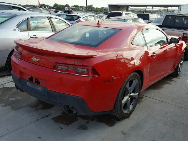 2G1FB1E3XE9202430 - 2014 CHEVROLET CAMARO LT RED photo 4