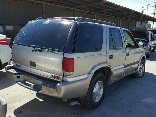 1GKCS13W912123688 - 2001 GMC JIMMY BEIGE photo 4