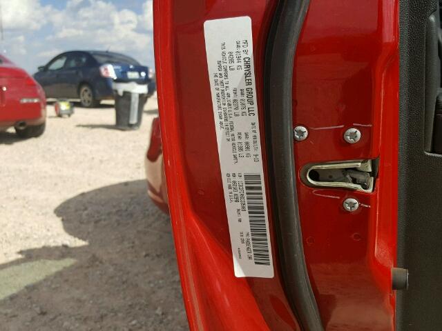 1C3CDFCA9DD335009 - 2013 DODGE DART RED photo 10