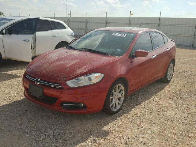 1C3CDFCA9DD335009 - 2013 DODGE DART RED photo 2