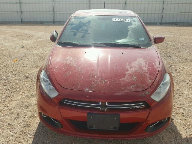 1C3CDFCA9DD335009 - 2013 DODGE DART RED photo 9