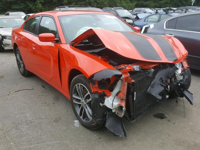 2C3CDXJG7JH130543 - 2018 DODGE CHARGER GT ORANGE photo 1