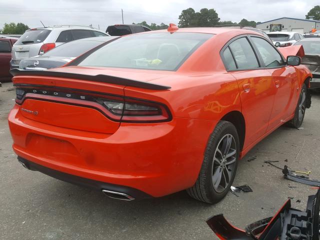 2C3CDXJG7JH130543 - 2018 DODGE CHARGER GT ORANGE photo 4