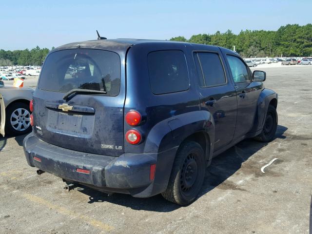 3GNCA13B69S537840 - 2009 CHEVROLET HHR LS BLUE photo 4