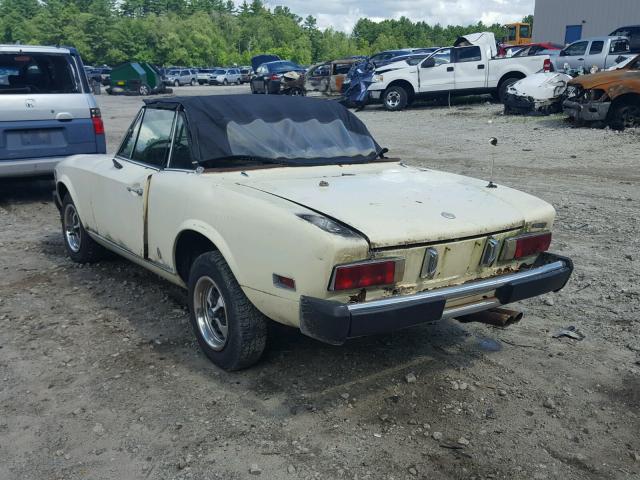 124CS10097385 - 1975 FIAT SPIDER YELLOW photo 3