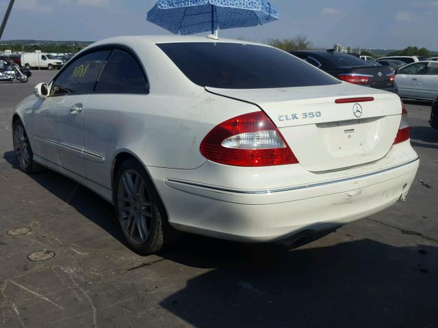 WDBTJ56H99F265626 - 2009 MERCEDES-BENZ CLK 350 WHITE photo 3