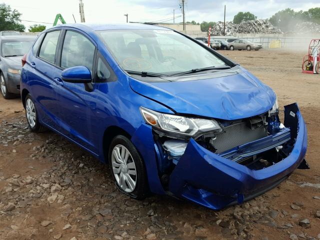 JHMGK5H58GS008611 - 2016 HONDA FIT LX BLUE photo 1