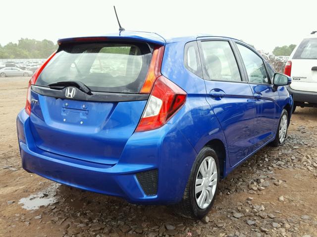 JHMGK5H58GS008611 - 2016 HONDA FIT LX BLUE photo 4