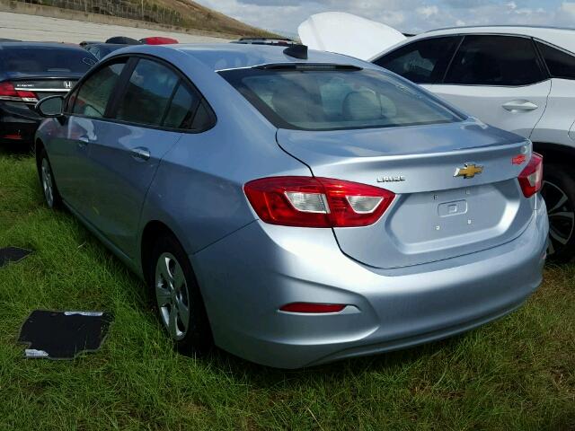 1G1BC5SM1H7189198 - 2017 CHEVROLET CRUZE LS BLUE photo 3