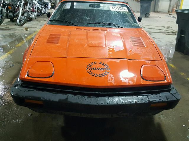 TCT112218UCF - 1980 TRIUMPH CAR TR7 ORANGE photo 9