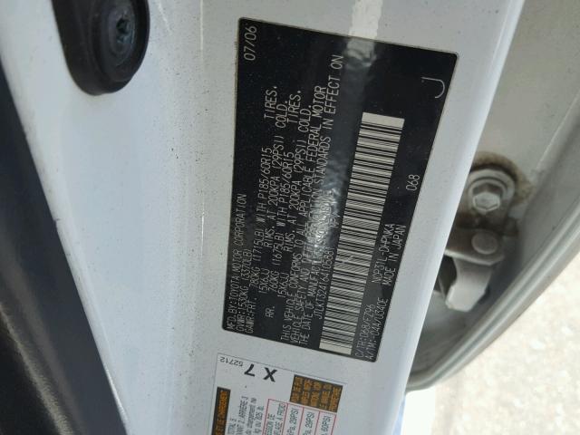 JTLKT324164105881 - 2006 TOYOTA SCION XB Ağ foto 10