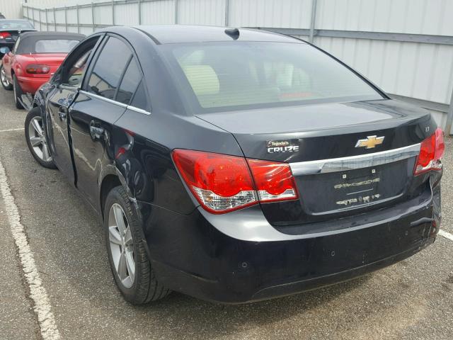 1G1PG5SC3C7165754 - 2012 CHEVROLET CRUZE LT BLACK photo 3